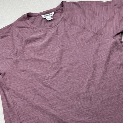Athleta бесшовная рубашка футболка Sz S розовато-лиловый эластичной футболка работает Топ - Изображение 1 из 4