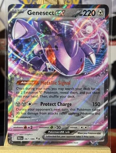 Genesect ex - Pokémon TCG Black Bolt Holo Double Rare Pokemon Card 067/086 - Picture 1 of 10