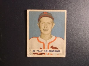 Tarjeta de béisbol 1949 Bowman Gum Al Red Schoendienst # 111 - Imagen 1 de 2