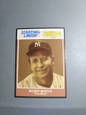 MICKEY MANTLE 1989 Kenner Starting Lineup Baseball Greats Card New York Yankees