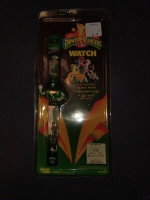  Mighty Morphin Power Rangers - Reloj Ranger Verde - 1993 Nuevo en Paquete Original  Foto 1 de 2