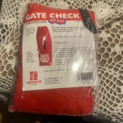 Bolsa de viaje aérea Childress Gate Check para cochecitos estándar, roja nueva sellada. Foto 1 de 4
