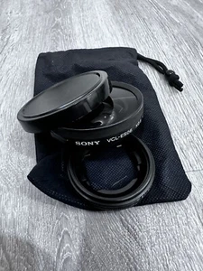 Obiettivo conversione Handycam Sony VCL-ES06 0.6X grandangolare 37mm mai usato - Foto 1 di 6