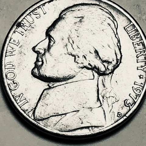 1973 D Jefferson nickel circulated folder filler FREE SHIPPING Cover