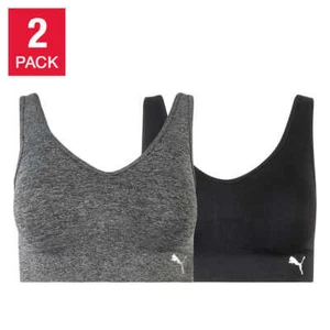 Puma Performance Ladies' Seamless Sports Bra 2 Pack - K11 - Picture 1 of 31