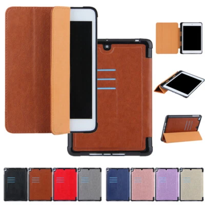 Folio Case For Apple iPad 5 6 7 8 9 Air 1 2 3 Mini 4 Stand Cover w Pencil Holder - Image 1 of 4