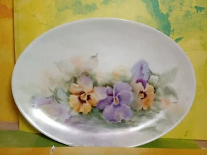 SIN MARCAR Pintada a Mano Ovalada 9.25" X 6.75" Placa 8 Firmada por Artista por Escobar. - Imagen 1 de 4