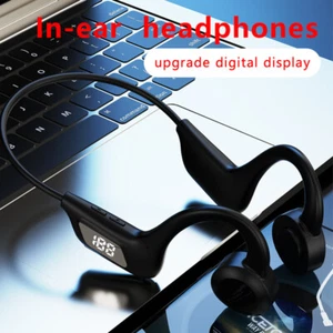 Bone Conduction Headphones Bluetooth Wireless Earbuds Headset Sports Earpieces - Picture 1 of 15