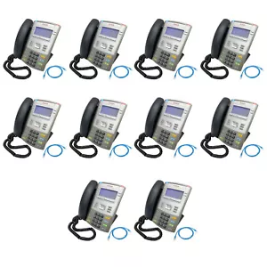 NICE! ~ 10x Nortel Anatel Avaya 1120E NTYS03 POE VOIP IP Business Phone w/Stands - Picture 1 of 8