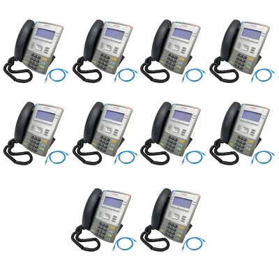 NICE! ~ 10x Nortel Anatel Avaya 1120E NTYS03 POE VOIP IP Business Phone w/Stands - Image 1 of 4