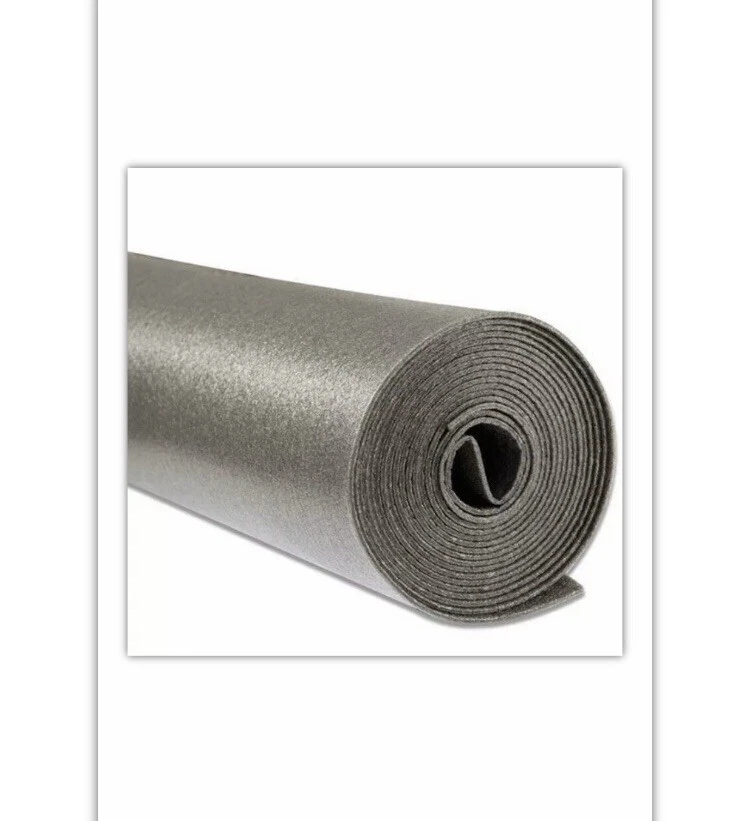 30m2  2 Roll of 6mm Graphite PE Foam Carpet Underlay - Image 1 of 2