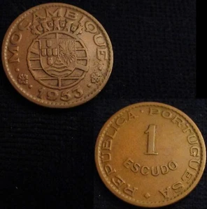 MOZAMBIQUE, 1 ESCUDO 1953, MUY BUEN ESTADO. - Imagen 1 de 1