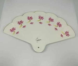 STOCK WEDDING FAVORS CONFIRMATION COMMUNION PORCELAIN FAN. 2 COLOURS CM.18 - Picture 1 of 12