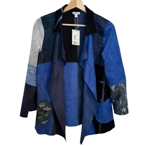 Neu mit Etikett zitronengrasblaue Wildlederjacke DAMEN xs | p1 - Bild 1 von 4