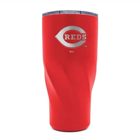 MLB Baseball Cincinnati Reds 30oz Stainless Steel Morgan Travel Tumbler Cover