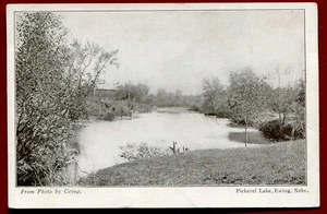 Ewing Nebraska ne Pickerel Lake Holt County Postcard - Picture 1 of 2