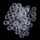 50 Set Kam T5 Clear Plastic Resin Snaps Button Fasteners Press Stud 1.S0  Wb
