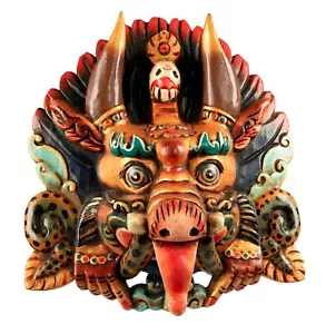 Maschera Yamantaka Vajrabhairava Tibetana - Arte Buddista 31cm - Nepal 25797 - Bild 1 von 10