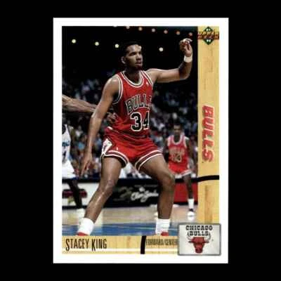 Stacey King 1991-92 Upper Deck Chicago Bulls #182 R328U 9 - Image 1 of 2