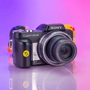 Sony Cyber-shot DSC-H3 8.1MP 10X Optical Zoom CCD Digital Camera - Black - Picture 1 of 6