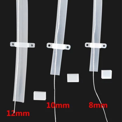 Clear Flexible Waterproof Silicone Tube Channel for 8mm/10mm/12mm LED Strip - Image 1 of 4