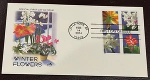 FDC #4862-4865  Winter Flowers  Block of 4  ARTCRAFT  Beautiful and Perfect!!! - Picture 1 of 1