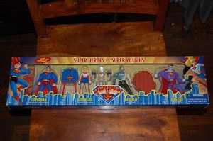 Superman Supergirl Metallo Bizarro-Superman Animated-MIB-4 Pack - Picture 1 of 5