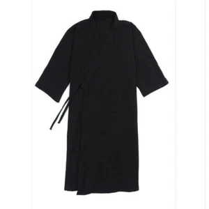 Accappatoio uomo kimono yukata abito manica lunga da notte cotone giapponese - Foto 1 di 17