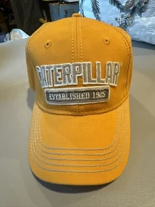 CATERPILLAR ESTABLISHED 1925 GOLD ADJUSTABLE CAP HAT - Picture 1 of 8