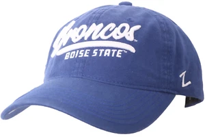 NEW Boise State Broncos Blue Embroidered Zephyr Adjustable Baseball Hat Cap - Picture 1 of 9