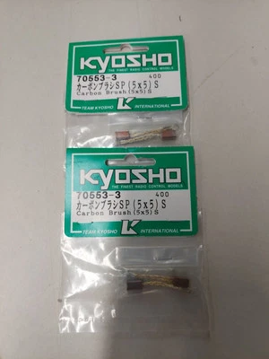 Kyosho 70553-3 Carbon Brush  (5x5)  S Vintage New Two packages - Image 1 of 2