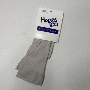 VTG 1997 Hanes Too Leg Wear Women’s Stone Ribbed Knee High Socks - Picture 1 of 5