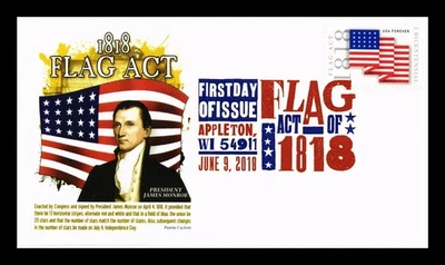 DR JIM STAMPS US COVER FLAG ACT OF 1818 BICENTENNIAL FDC PANDA CACHET - Image 1 of 2