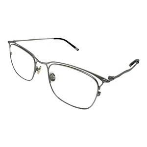 Brille Herren Rechteck Silber Acetat 54-20-140 Demo-Lens Leicht Flex - Bild 1 von 4