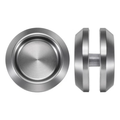 2Pcs Stainless Steel Sliding Glass Door Handle 2.3" OD Back-to-Back Handles Gray - Image 1 of 4