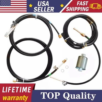 For 88-1997 Chevrolet GMC C/K Trucks GAS,Tank to Engine Nylon Fuel Lines Kit NEW Foto 1 de 4