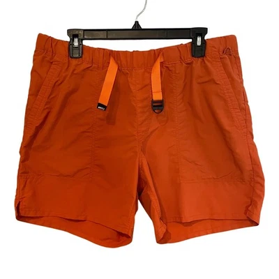 REI Co Op 男式橙色工装短裤速干可调腰围 L 码 — 第 1/4 张图片