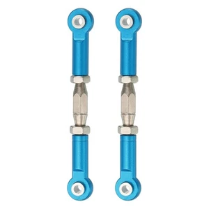 2 piezas Servo varilla de dirección RC enlaces de aluminio para coche RC (azul, 62 mm) - Imagen 1 de 5