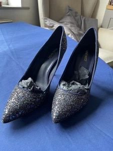 Size 7 Ladies Nine West Glam Sparkly Stiletto - Picture 1 of 4