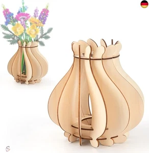 HIGH GODO Bouquet Vase für Blumenstrauß 10280 10313, Holzvase für Rosen So - Bild 1 von 6