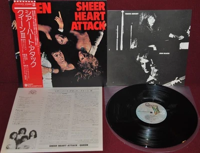 QUEEN - SHEER HEART ATTACK - WARNER P-10137E 1975 - LP JAPAN OBI NM - Image 1 of 2