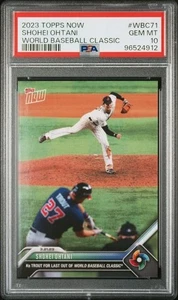 Clásico Mundial de Béisbol Shohei Ohtani/Mike Trout Topps Now 2023 PSA 10 GEMA COMO NUEVO - Imagen 1 de 2