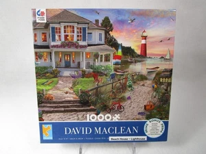 CEACO PUZZLE 1000 pezzi ~ David Maclean ~ CASA SULLA SPIAGGIA con FARO - Foto 1 di 4