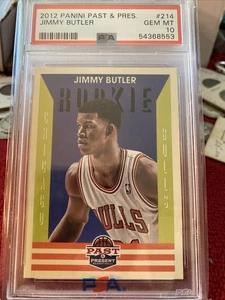 2012 PANINI PAST & PRESENT #214 JIMMY BUTLER ROOKIE RC PSA 10 - Picture 1 of 4