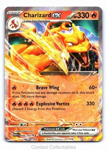 Charizard EX 006/165 - Scarlet & Violet 151 - Pokemon Card - Near Mint - Picture 1 of 2