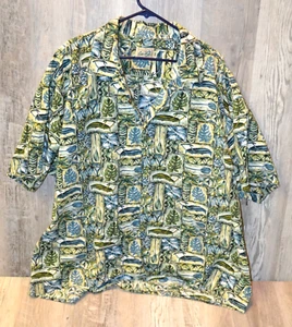 Eddie D. Island Inspired Hawaiian Shirt Button Up Size 4XB - Picture 1 of 5