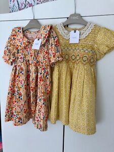 Next Baby Girl Pretty Spring Summer Floral Dress x2, age 12-18 months! New!