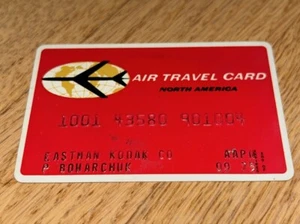 Vintage 1975 AIR TRAVEL CARD - Collectible (EASTMAN KODAK) - Picture 1 of 2