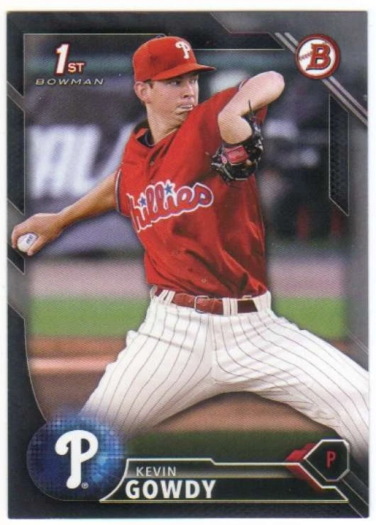 2016 Bowman Draft Silver Border Parallel /499 #BD-5 Kevin Gowdy Phillies - Image 1 of 1