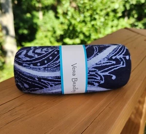 Vera Bradley Hard Clamshell sunglass/eyeglass Case Retired Indio Blue Pattern (A - Picture 1 of 8